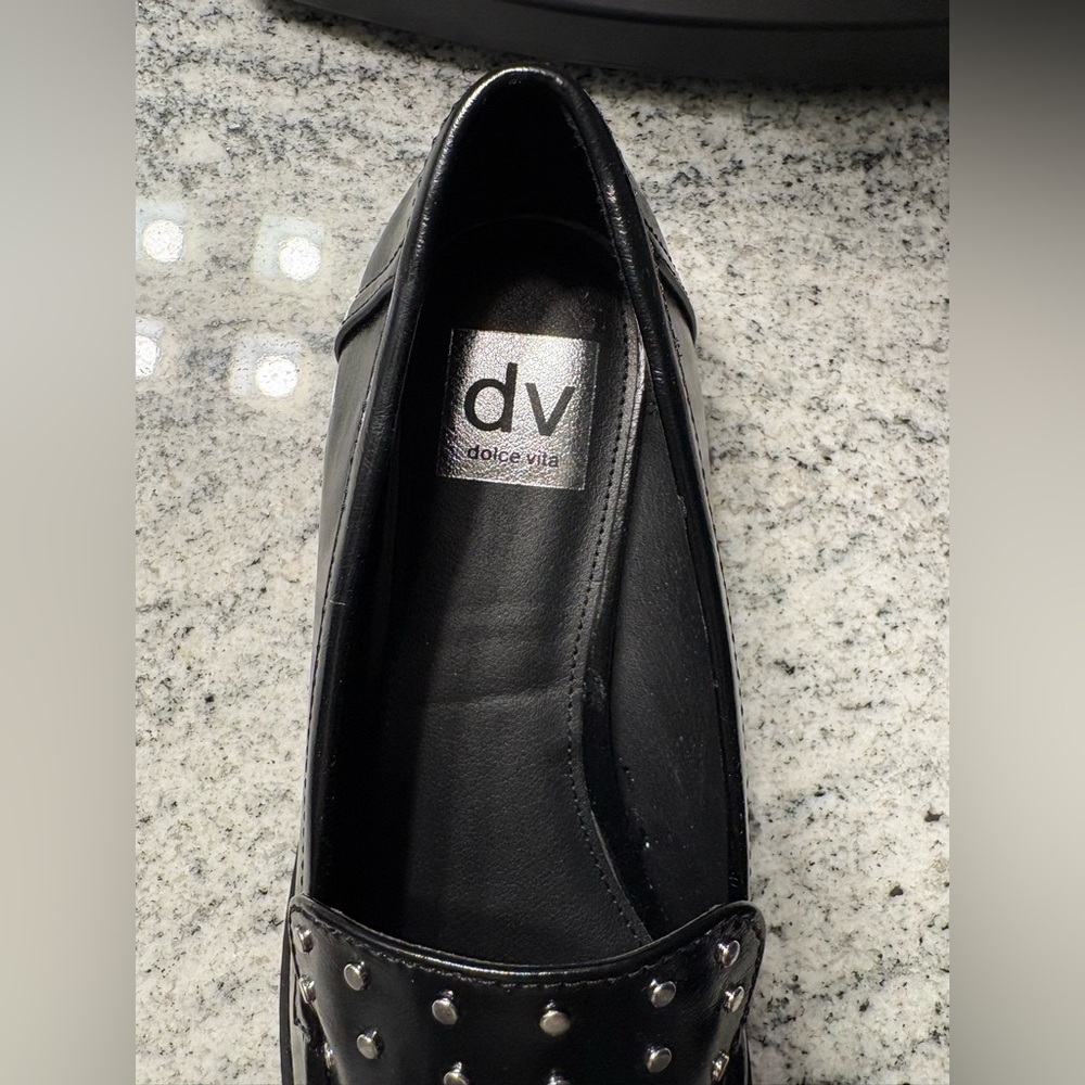 Dolce Vita Women’s Black Stud Loafers - Picture 7 of 9